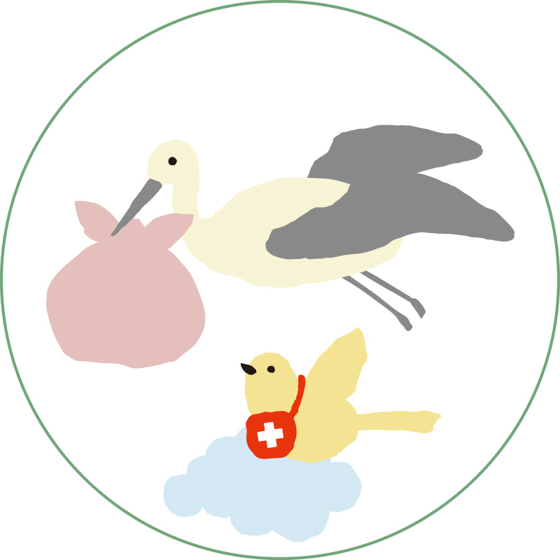 助産師が産前産後をケアします